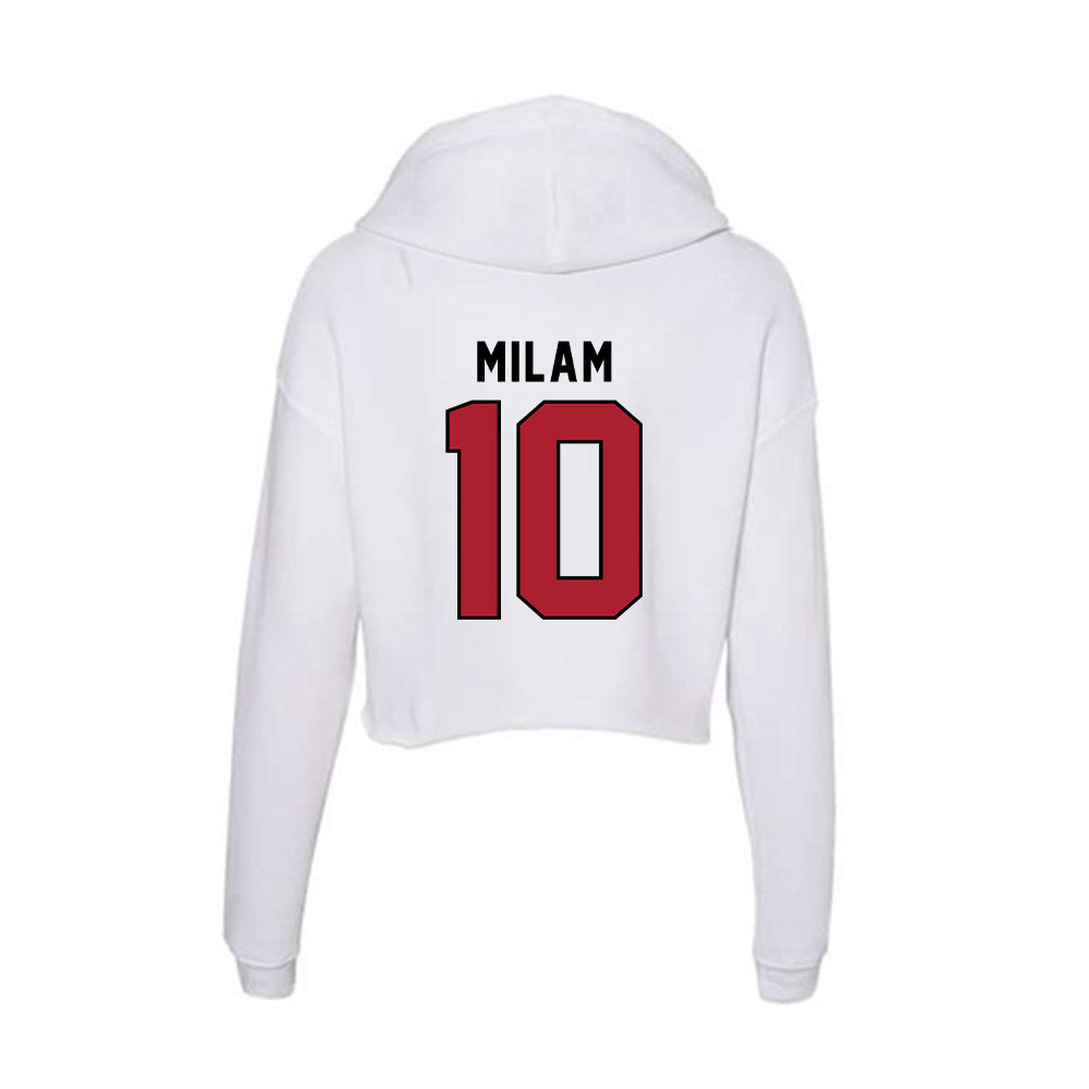 Nicholls State - NCAA Baseball : Jaxon Milam - Classic Shersey Women's Crop Fleece Hoodie-1