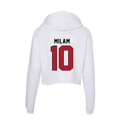 Nicholls State - NCAA Baseball : Jaxon Milam - Classic Shersey Women's Crop Fleece Hoodie-1