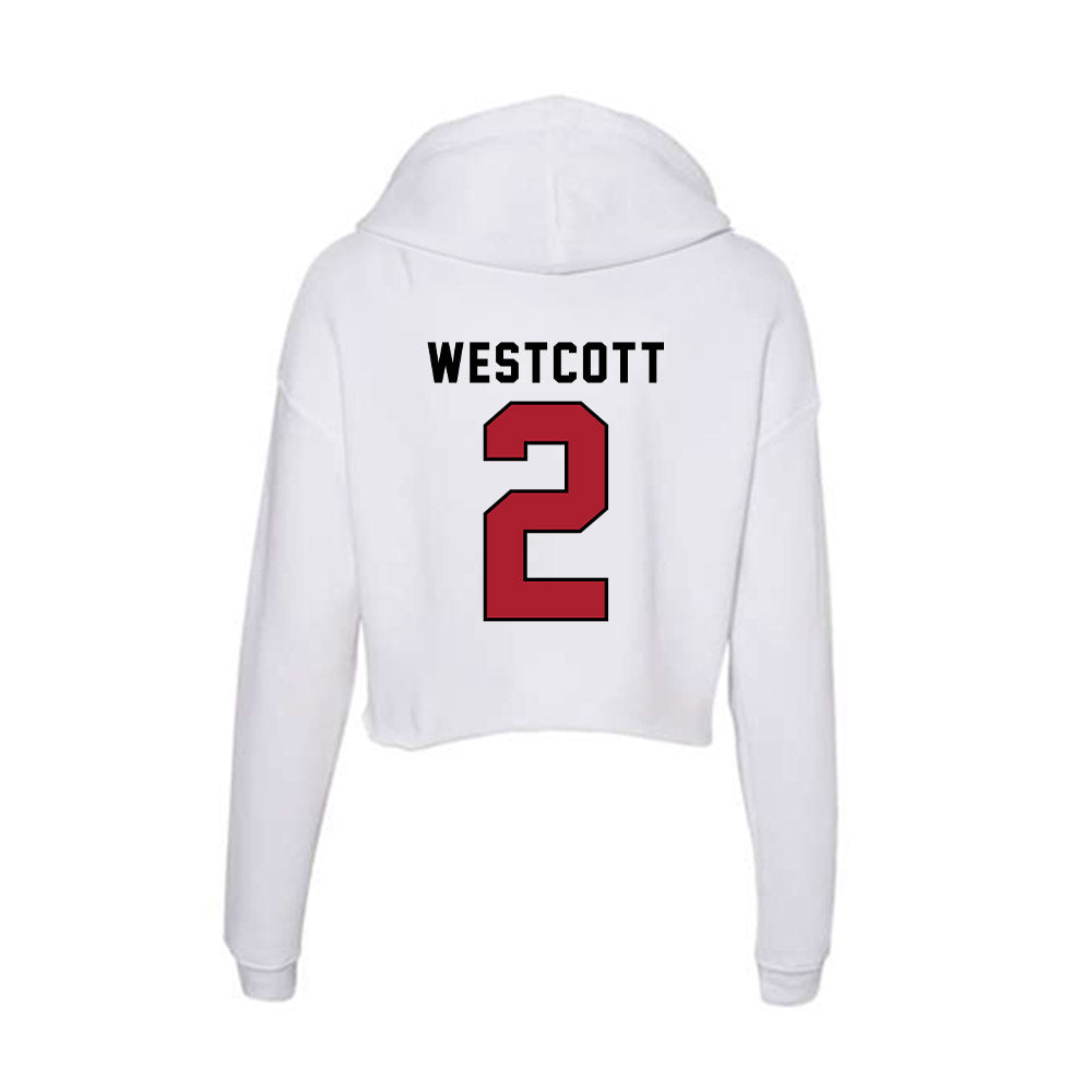 Nicholls State - NCAA Baseball : Christian Westcott - Classic Shersey Women's Crop Fleece Hoodie-1