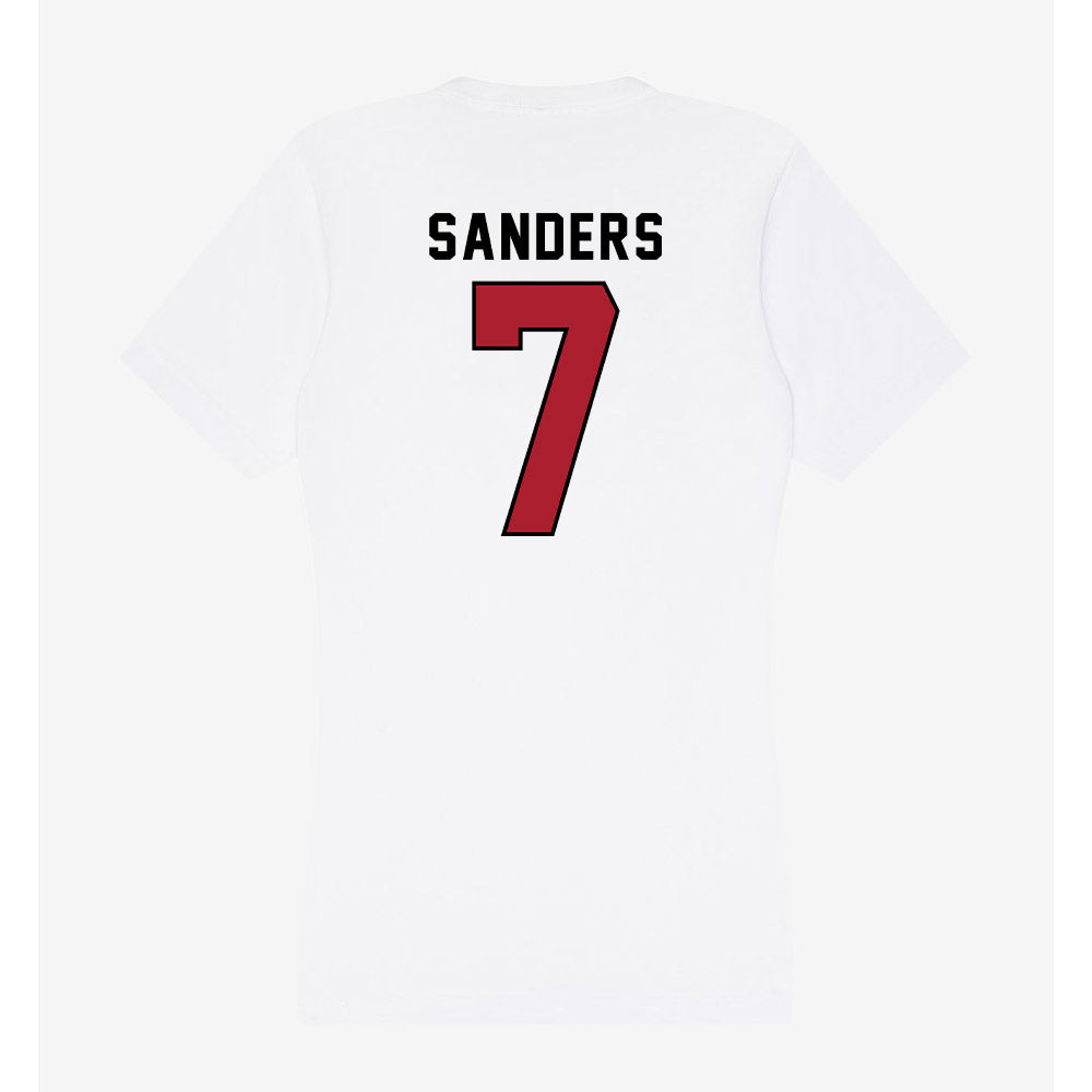 Nicholls State - NCAA Men's Basketball : Grant Sanders - Classic Shersey Women's V-Neck T-Shirt-1