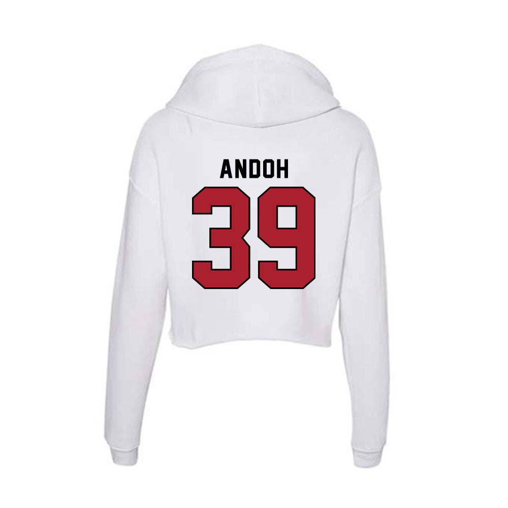 Nicholls State - NCAA Football : Kayden Andoh - Classic Shersey Women's Crop Fleece Hoodie-1