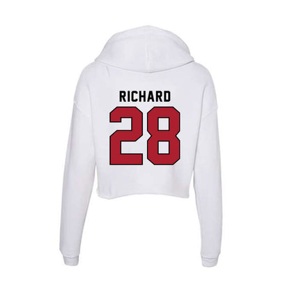 Nicholls State - NCAA Baseball : Dawson Richard - Classic Shersey Women's Crop Fleece Hoodie-1
