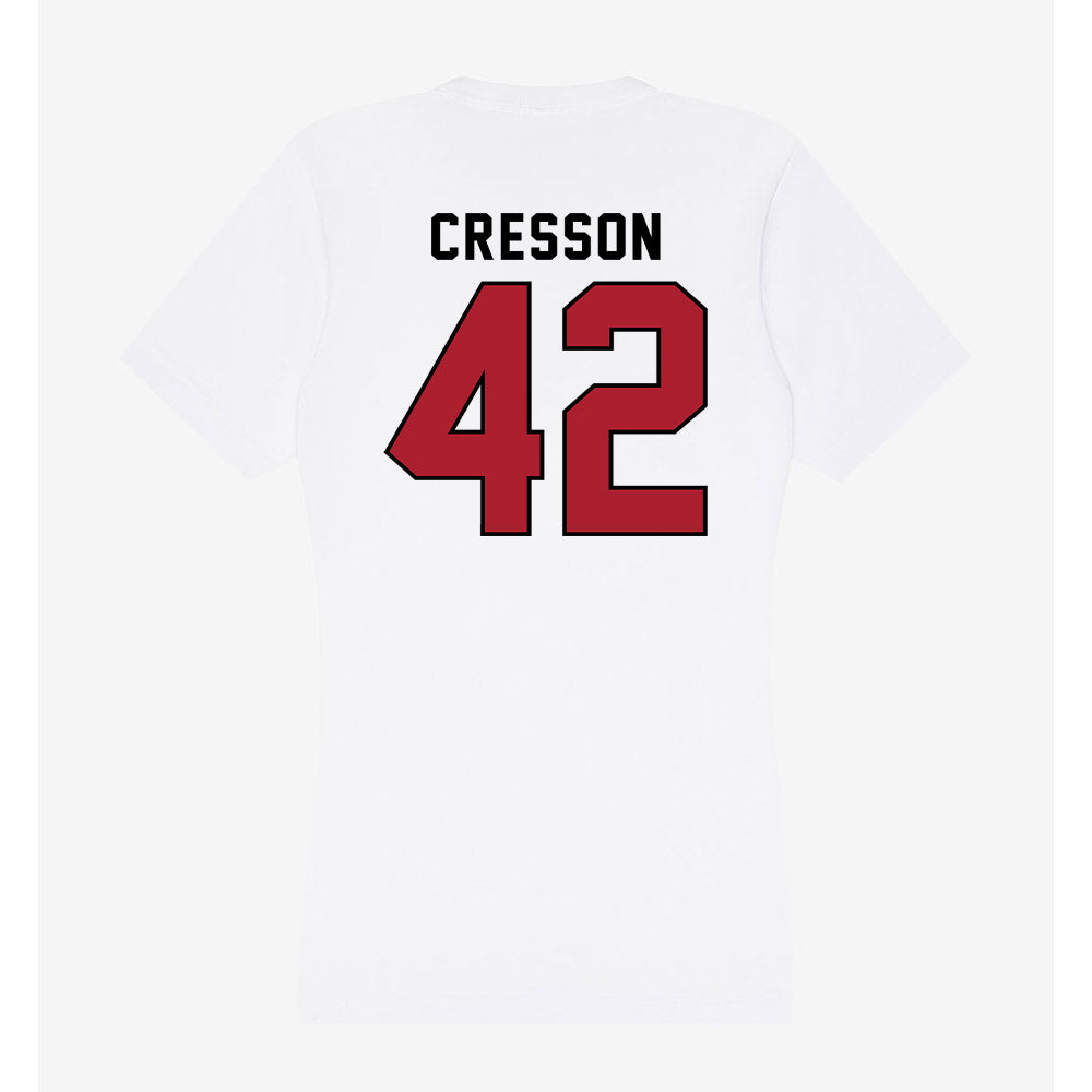 Nicholls State - NCAA Football : David Cresson - Classic Shersey Women's V-Neck T-Shirt-1