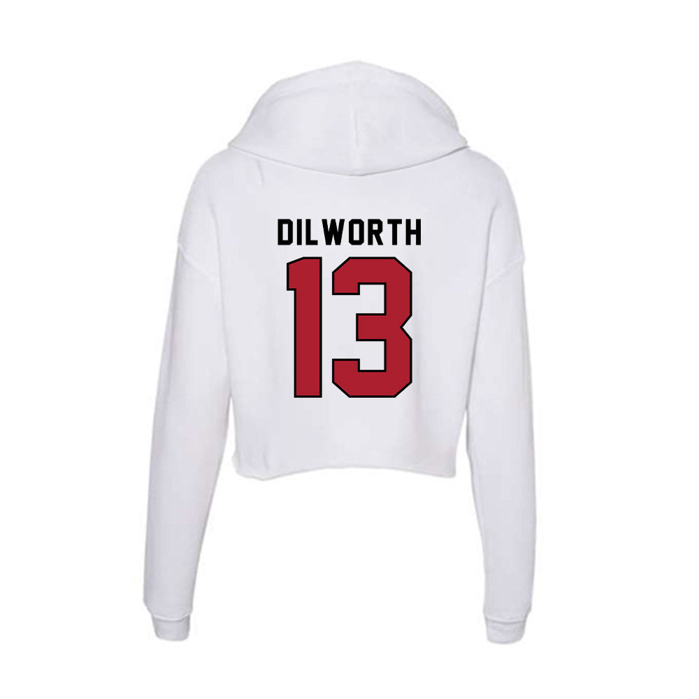 Nicholls State - NCAA Football : Zavian Dilworth - Classic Shersey Women's Crop Fleece Hoodie-1