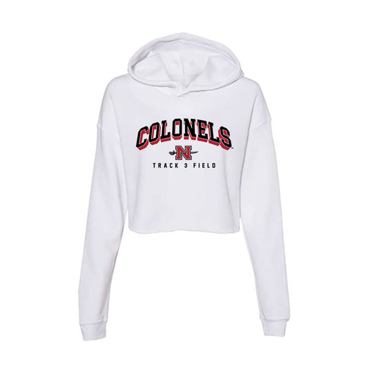 Nicholls State - NCAA Men's Track & Field : Andrei Fuentes - Classic Shersey Women's Crop Fleece Hoodie-0