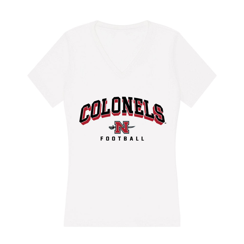 Nicholls State - NCAA Football : Justin Helper - Classic Shersey Women's V-Neck T-Shirt-0