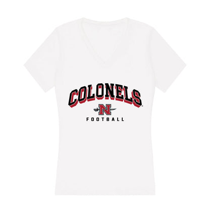 Nicholls State - NCAA Football : Justin Helper - Classic Shersey Women's V-Neck T-Shirt-0