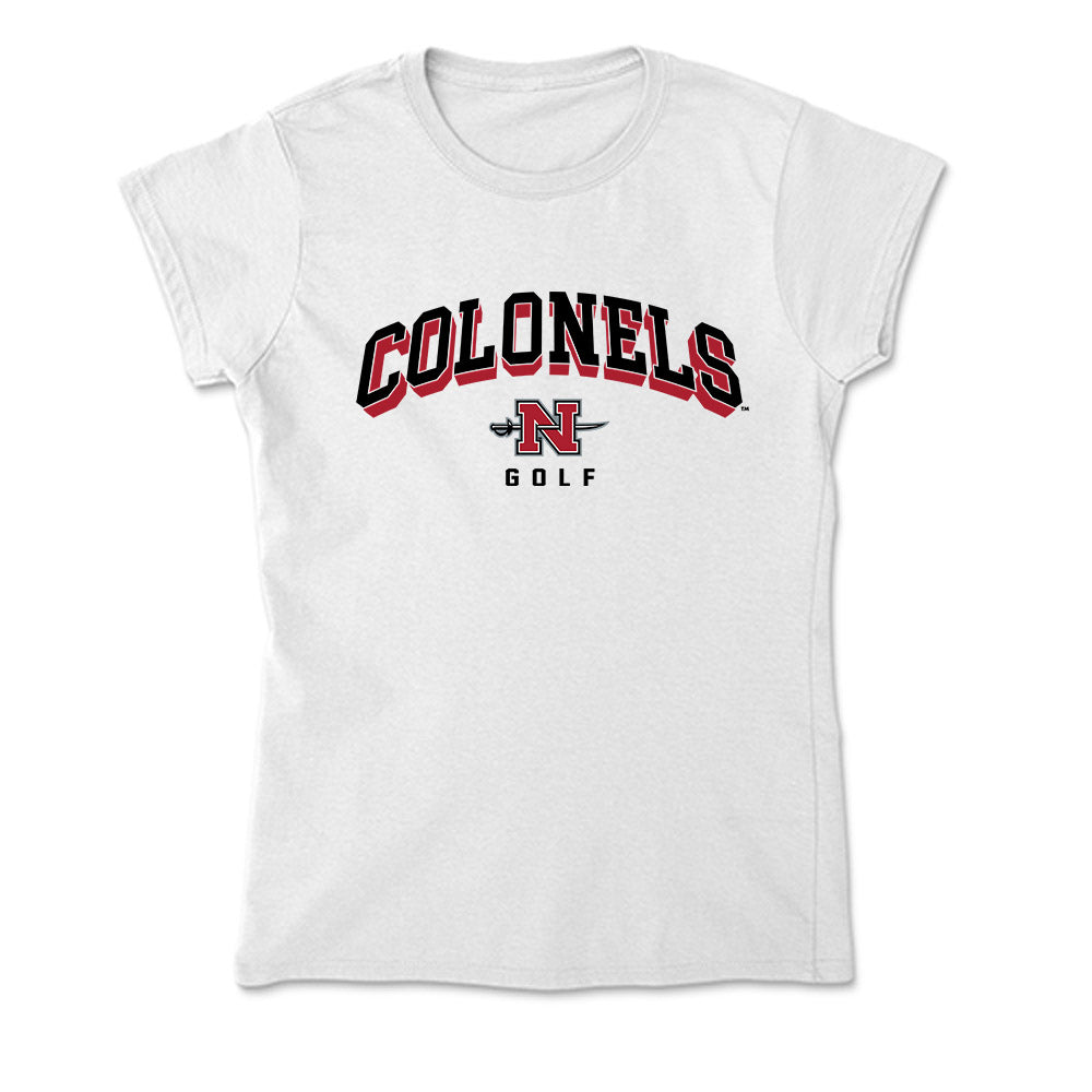 Nicholls State - NCAA Men's Golf : James Bould - Classic Shersey Soft Style Women’s T-Shirt-0