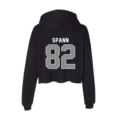 Memphis - NCAA Football : Justice Spann - Women's Crop Fleece Hoodie-1