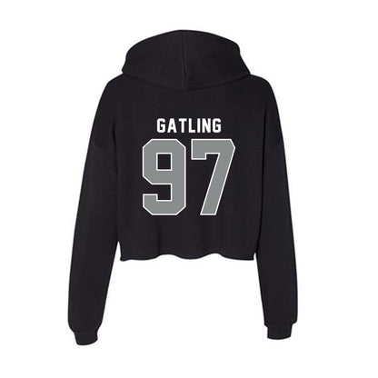 Memphis - NCAA Football : Jacari Gatling - Women's Crop Fleece Hoodie-1