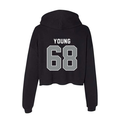 Memphis - NCAA Football : Jonathan Young - Women's Crop Fleece Hoodie-1
