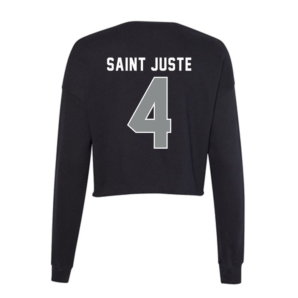 Memphis - NCAA Men's Soccer : Junior Saint Juste - Women's Cropped Crew Fleece-1