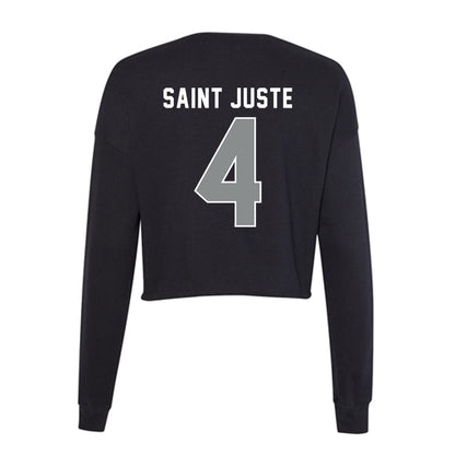Memphis - NCAA Men's Soccer : Junior Saint Juste - Women's Cropped Crew Fleece-1
