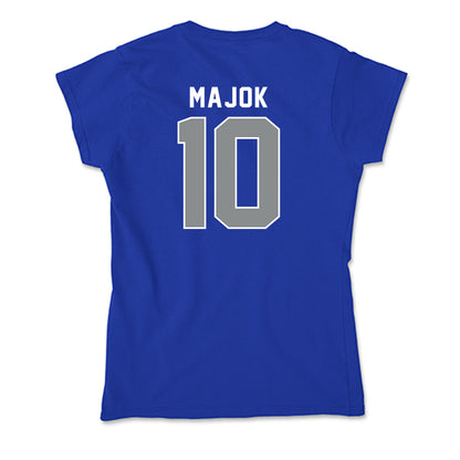 Memphis - NCAA Men's Basketball : Simon Majok - Soft Style Women’s T-Shirt-1