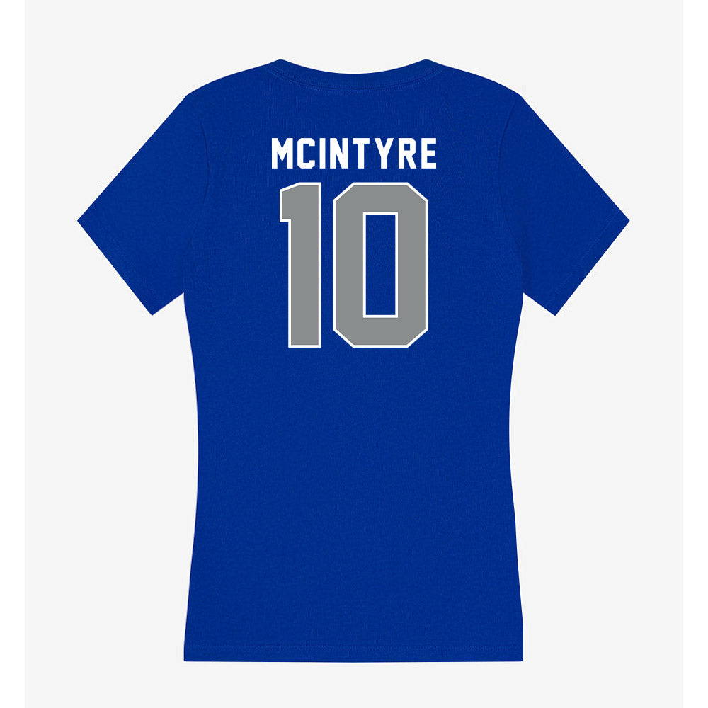 Memphis - NCAA Men's Soccer : Eben McIntyre - Women's V-Neck T-Shirt-1