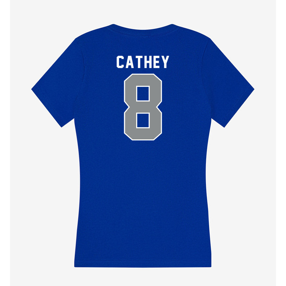Memphis - NCAA Cheerleading : Peyton Cathey - Women's V-Neck T-Shirt-1