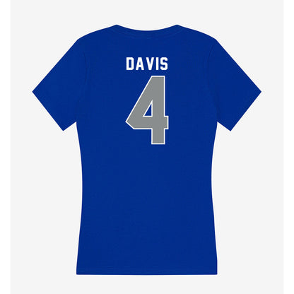 Memphis - NCAA Softball : Ariel Davis - Women's V-Neck T-Shirt-1