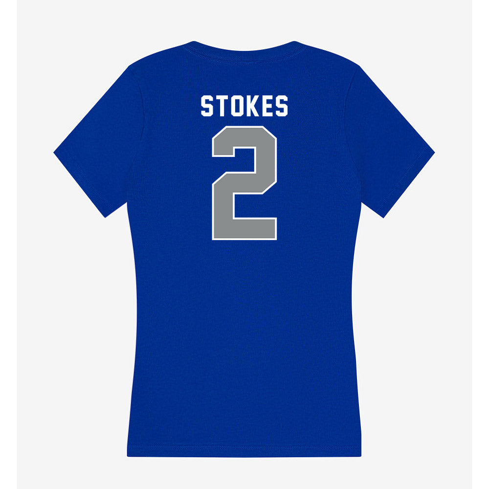 Memphis - NCAA Football : Marcus Stokes - Women's V-Neck T-Shirt-1