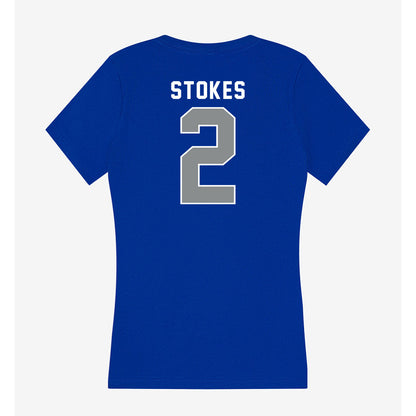 Memphis - NCAA Football : Marcus Stokes - Women's V-Neck T-Shirt-1