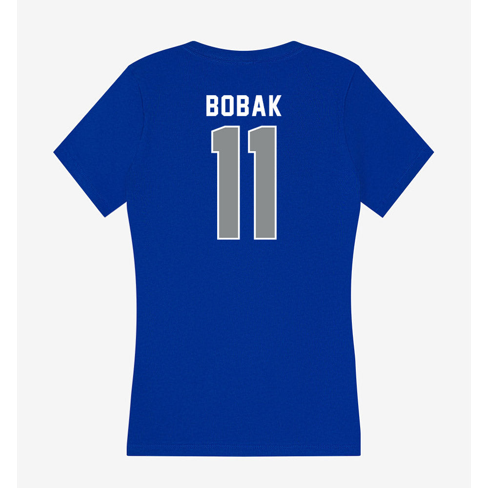 Memphis - NCAA Men's Track & Field : Alex Bobak - Women's V-Neck T-Shirt-1