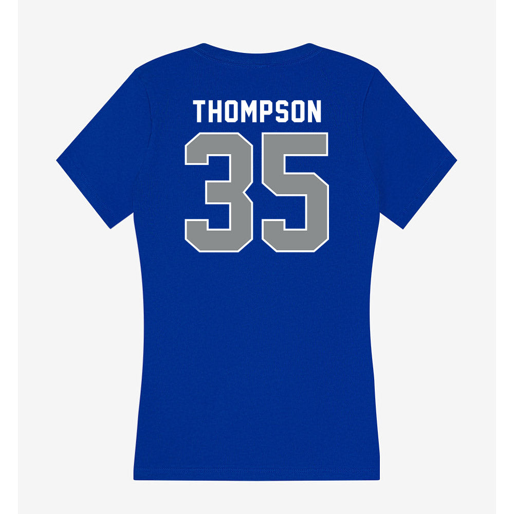 Memphis - NCAA Football : DeAngelo Thompson - Women's V-Neck T-Shirt-1