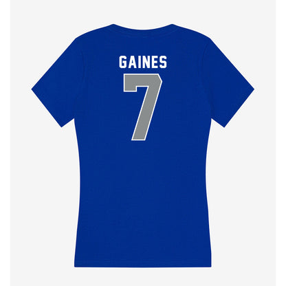 Memphis - NCAA Women's Basketball : Paris Gaines - Women's V-Neck T-Shirt-1