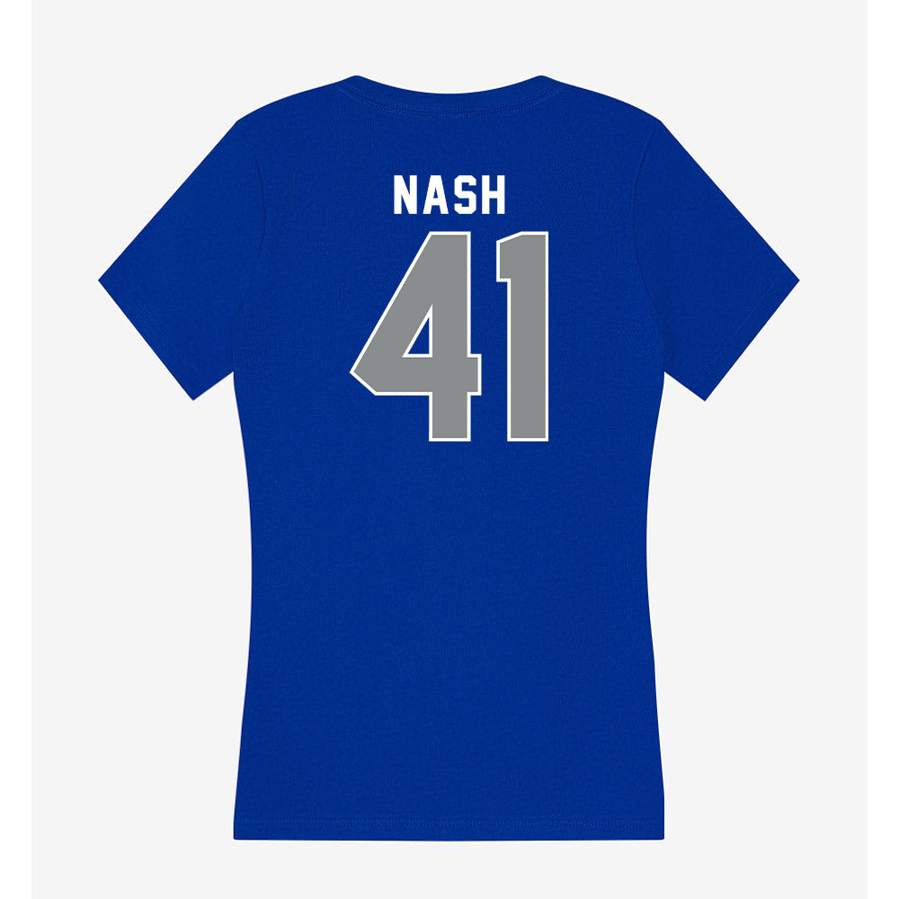 Memphis - NCAA Football : Tylon Nash - Women's V-Neck T-Shirt-1