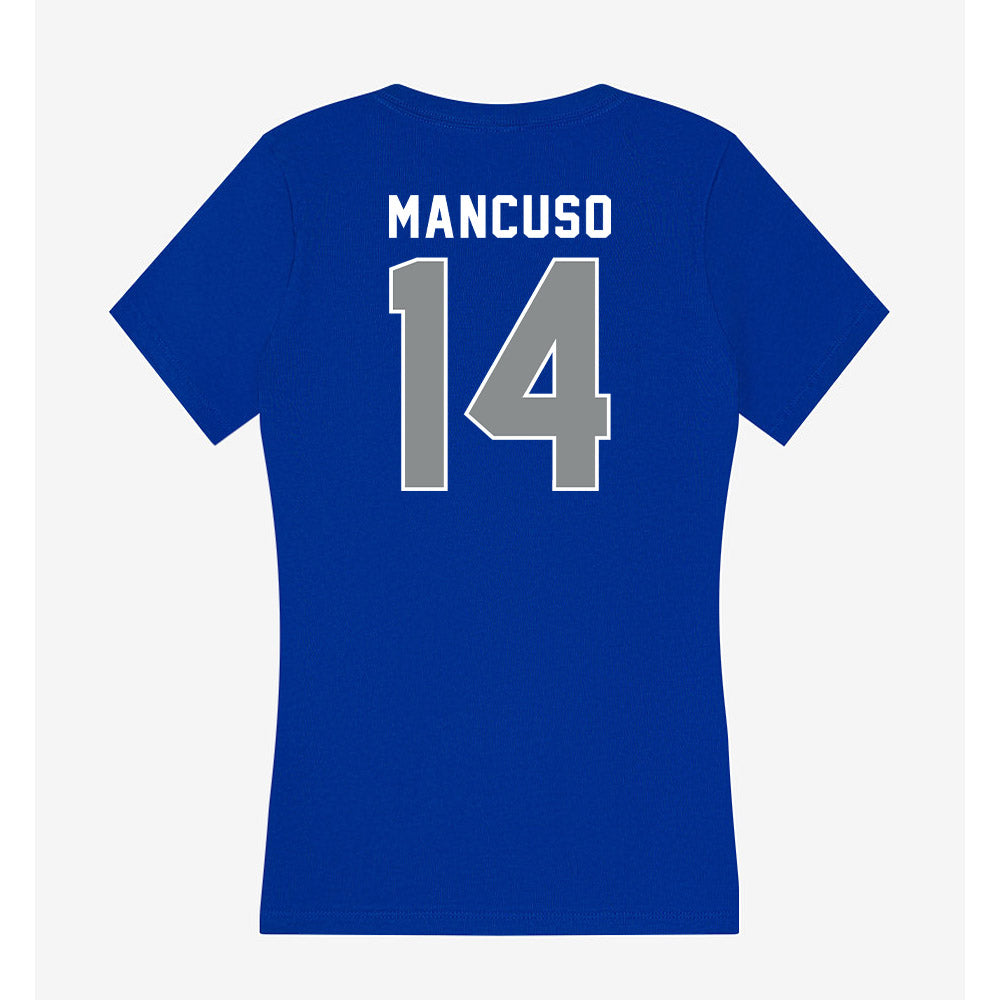 Memphis - NCAA Men's Soccer : Thomas Mancuso - Women's V-Neck T-Shirt-1