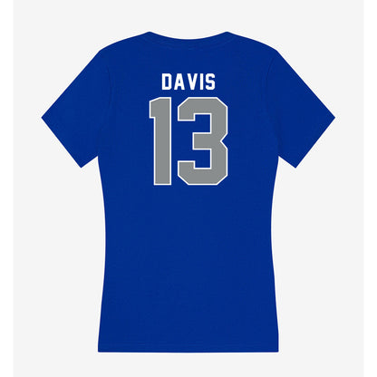 Memphis - NCAA Football : Jemyri Davis - Women's V-Neck T-Shirt-1