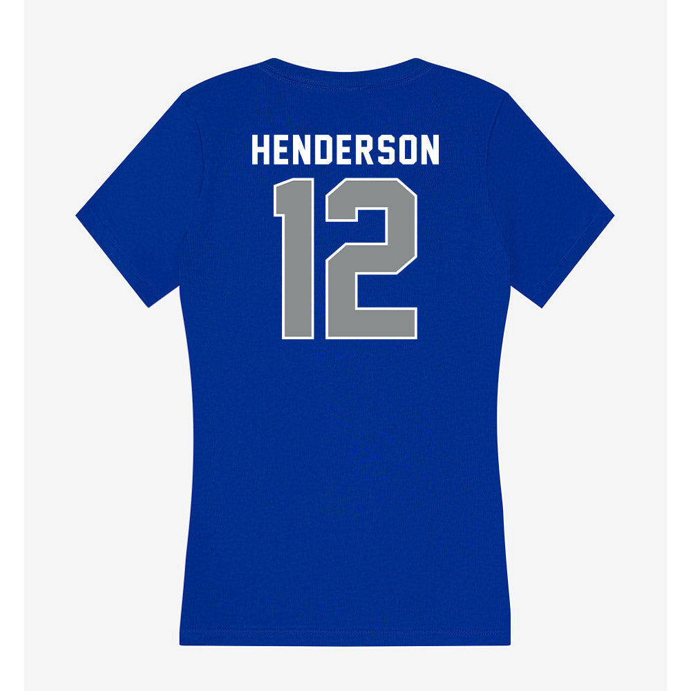 Memphis - NCAA Women's Volleyball : Janyah Henderson - Women's V-Neck T-Shirt-1
