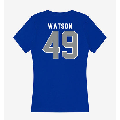 Memphis - NCAA Baseball : Webb Watson - Women's V-Neck T-Shirt-1