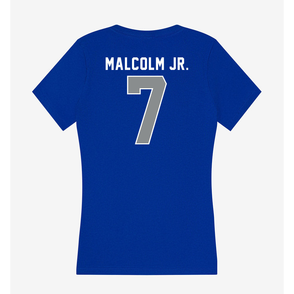 Memphis - NCAA Football : Darius Malcolm Jr. - Women's V-Neck T-Shirt-1