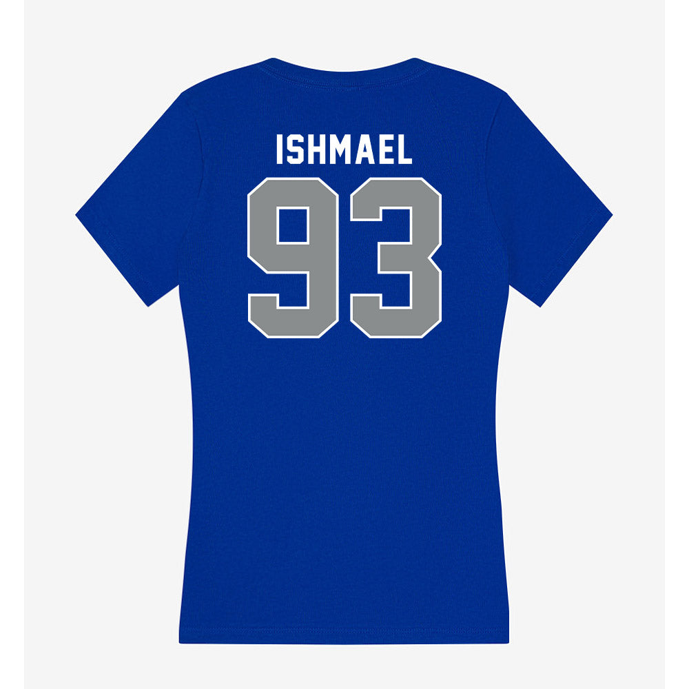 Memphis - NCAA Football : Jabari Ishmael - Women's V-Neck T-Shirt-1