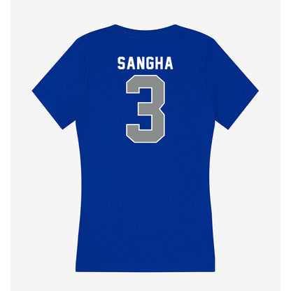 Memphis - NCAA Men's Soccer : Daman Sangha - Women's V-Neck T-Shirt-1