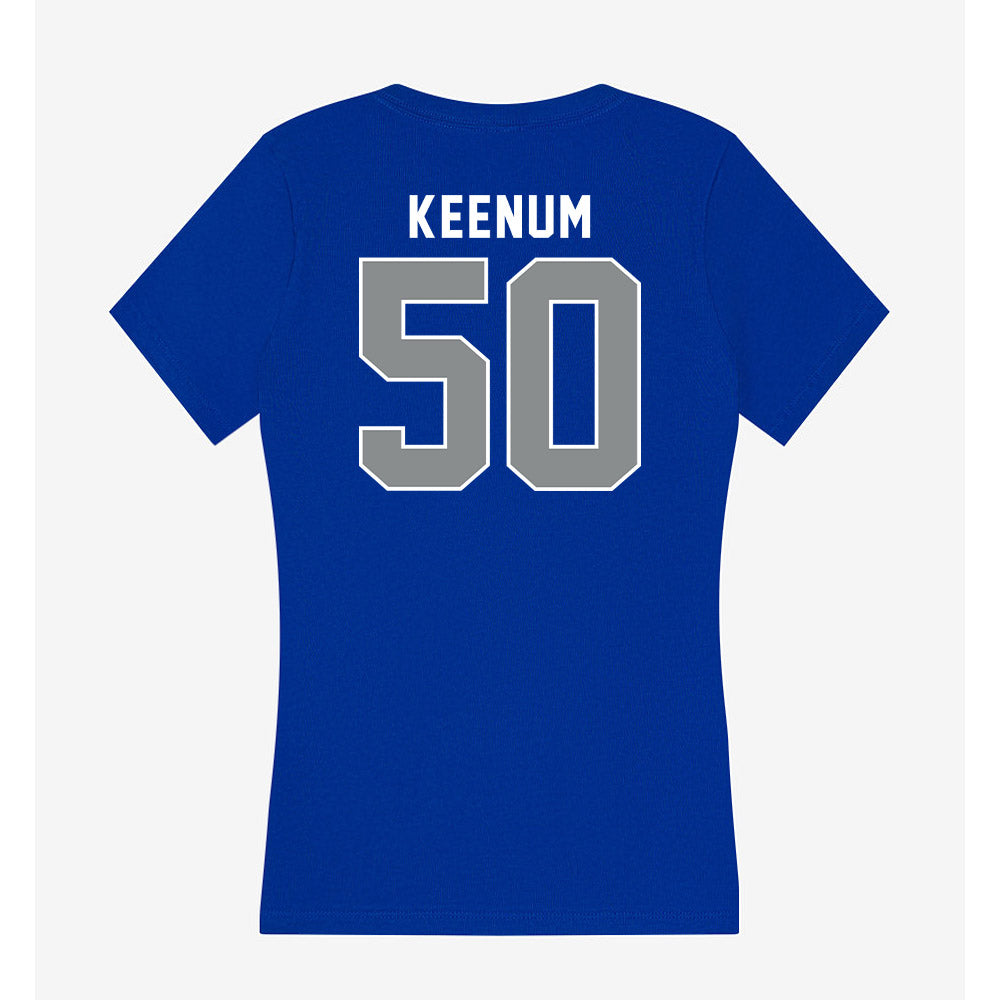 Memphis - NCAA Football : Koby Keenum - Women's V-Neck T-Shirt-1