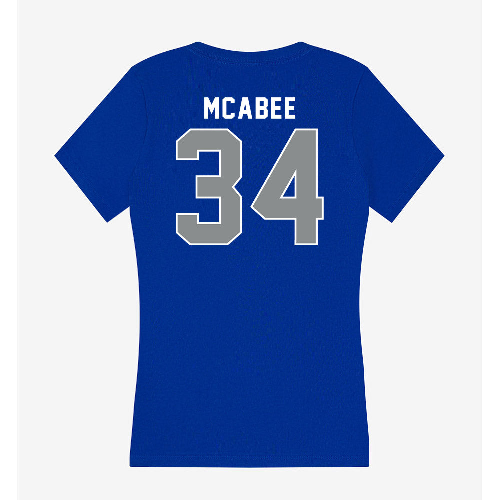 Memphis - NCAA Baseball : Brady McAbee - Women's V-Neck T-Shirt-1