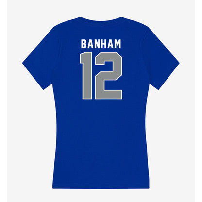 Memphis - NCAA Men's Soccer : Carson Banham - Women's V-Neck T-Shirt-1