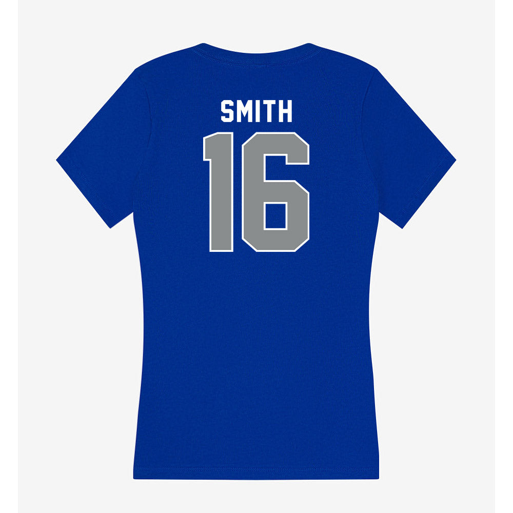 Memphis - NCAA Baseball : Marcus Smith - Women's V-Neck T-Shirt-1