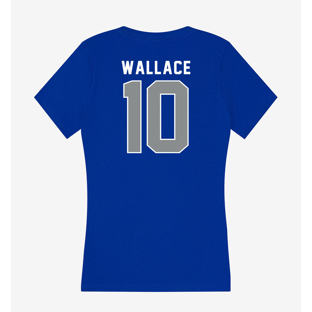 Memphis - NCAA Football : Justin Wallace - Women's V-Neck T-Shirt-1