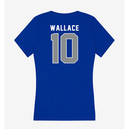 Memphis - NCAA Football : Justin Wallace - Women's V-Neck T-Shirt-1