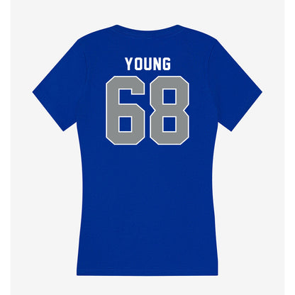 Memphis - NCAA Football : Jonathan Young - Women's V-Neck T-Shirt-1