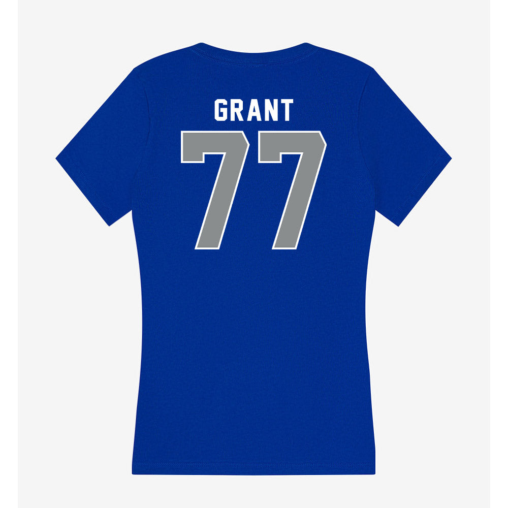 Memphis - NCAA Football : Brian Grant - Women's V-Neck T-Shirt-1