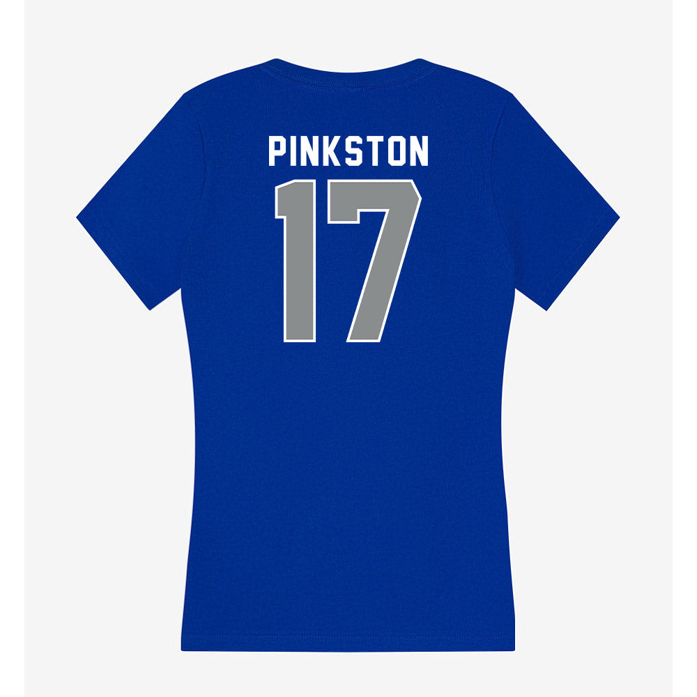 Memphis - NCAA Football : Chase Pinkston - Women's V-Neck T-Shirt-1