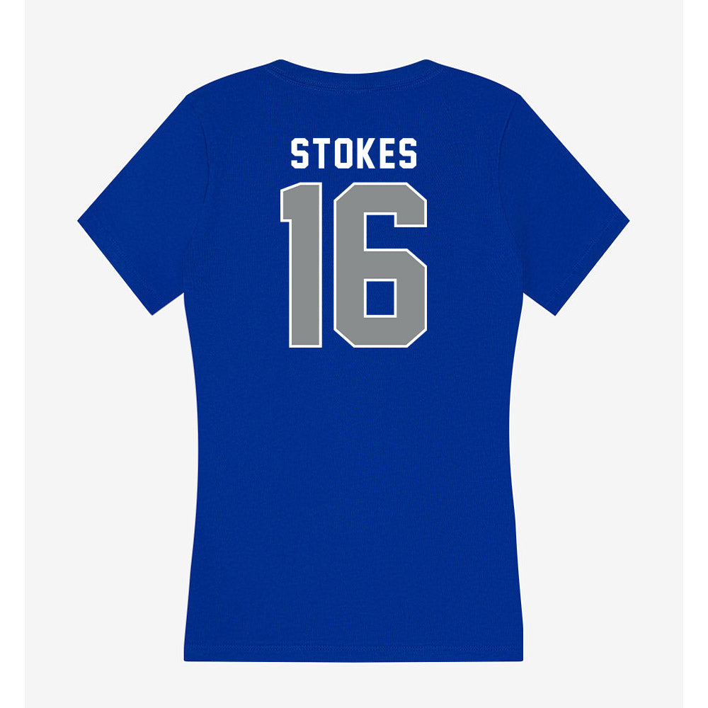 Memphis - NCAA Football : Chris Stokes - Women's V-Neck T-Shirt-1