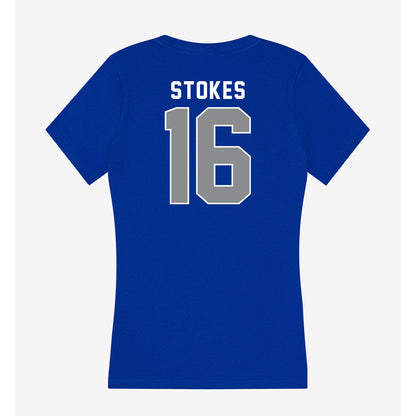 Memphis - NCAA Football : Chris Stokes - Women's V-Neck T-Shirt-1
