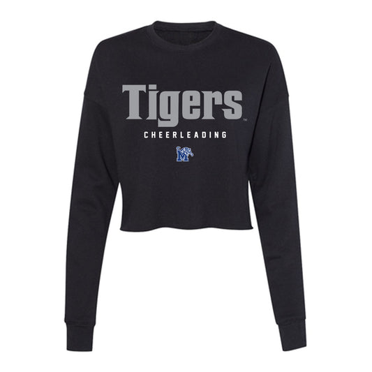 Memphis - NCAA Cheerleading : DeMario Byers - Women's Cropped Crew Fleece-0