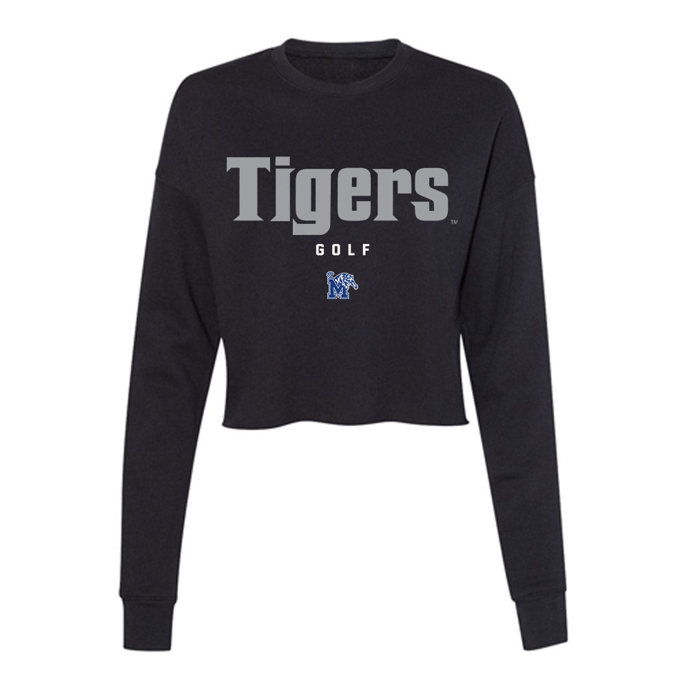 Memphis - NCAA Men's Golf : Curro Martinez - Women's Cropped Crew Fleece-0