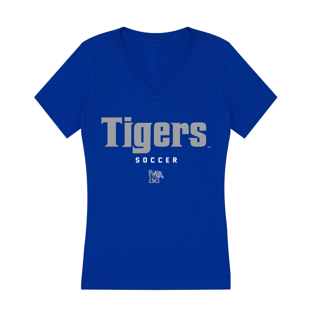 Memphis - NCAA Men's Soccer : Reuben Edgecombe - Women's V-Neck T-Shirt-0