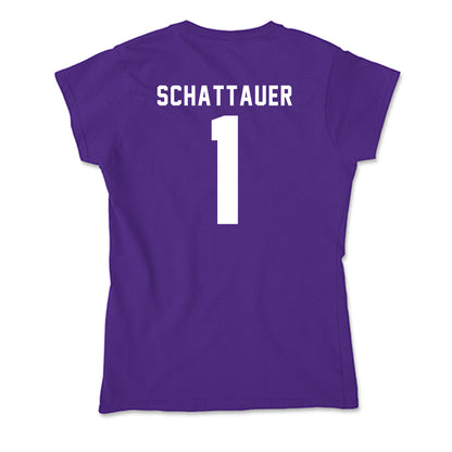 Tarleton State - NCAA Beach Volleyball : Isabel Schattauer - Soft Style Women’s T-Shirt-1