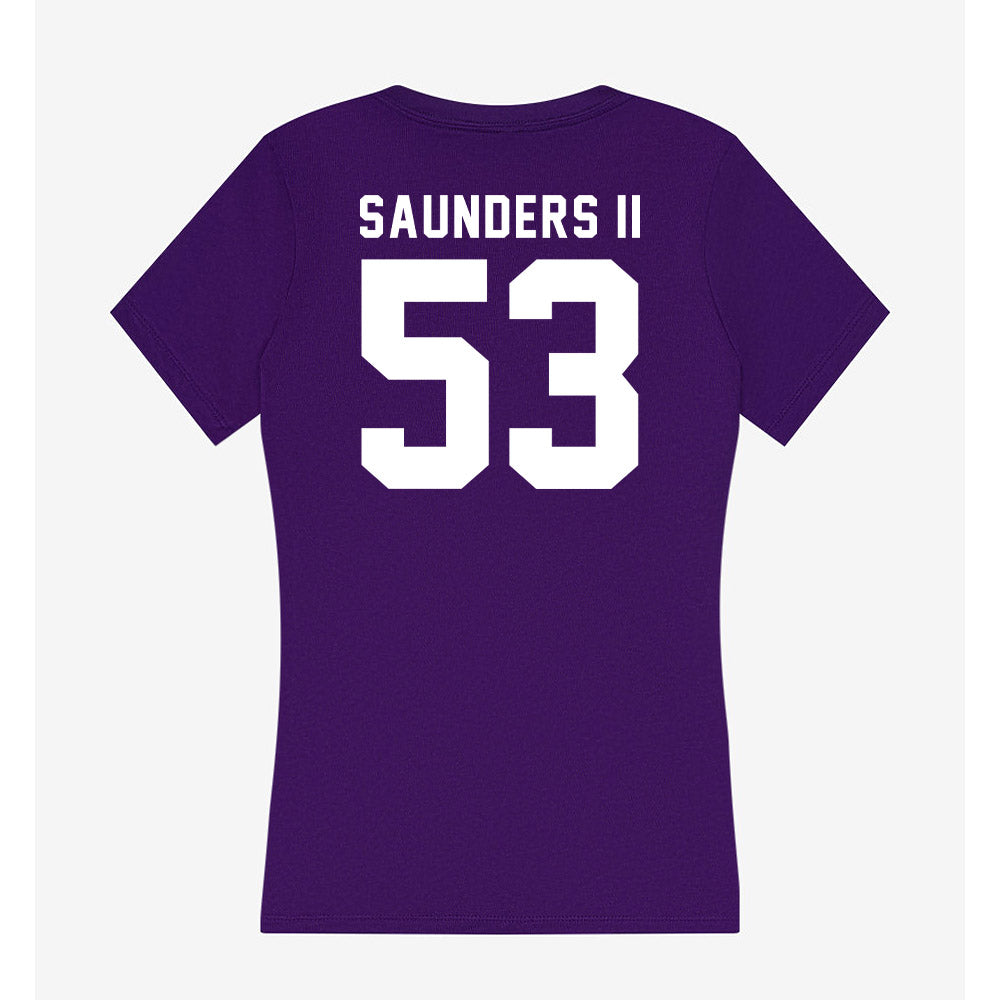 Tarleton State - NCAA Football : Terrance Saunders II - Women's V-Neck T-Shirt-1
